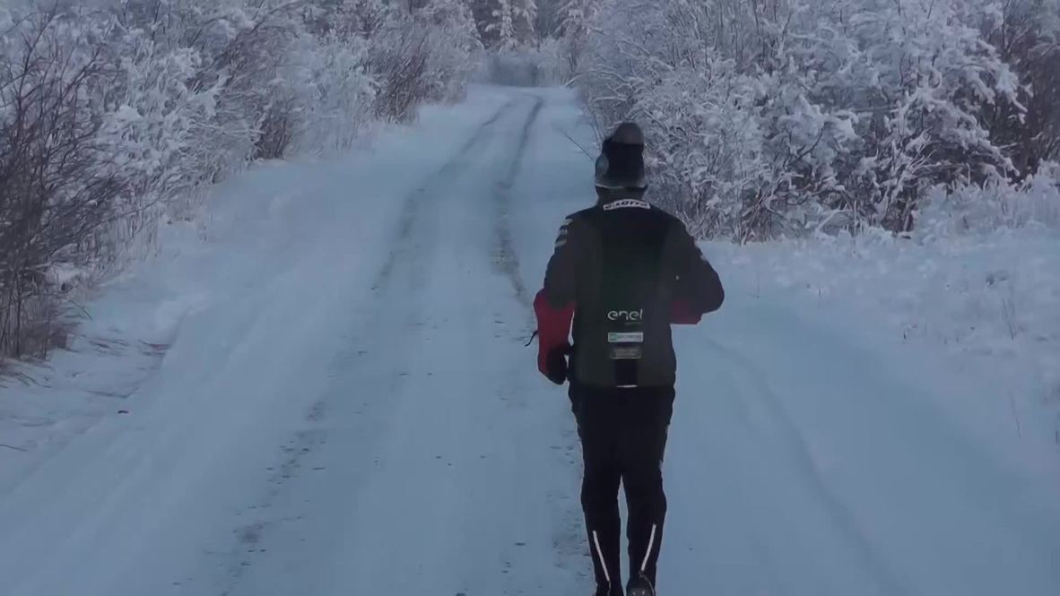 RUNderful! Italian police officer runs 39 km in extreme Russian cold