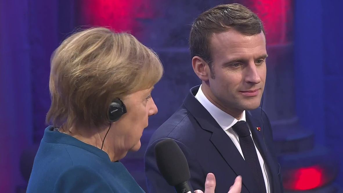 Germany: Merkel, Macron discuss Aachen Treaty at citizen's debate
