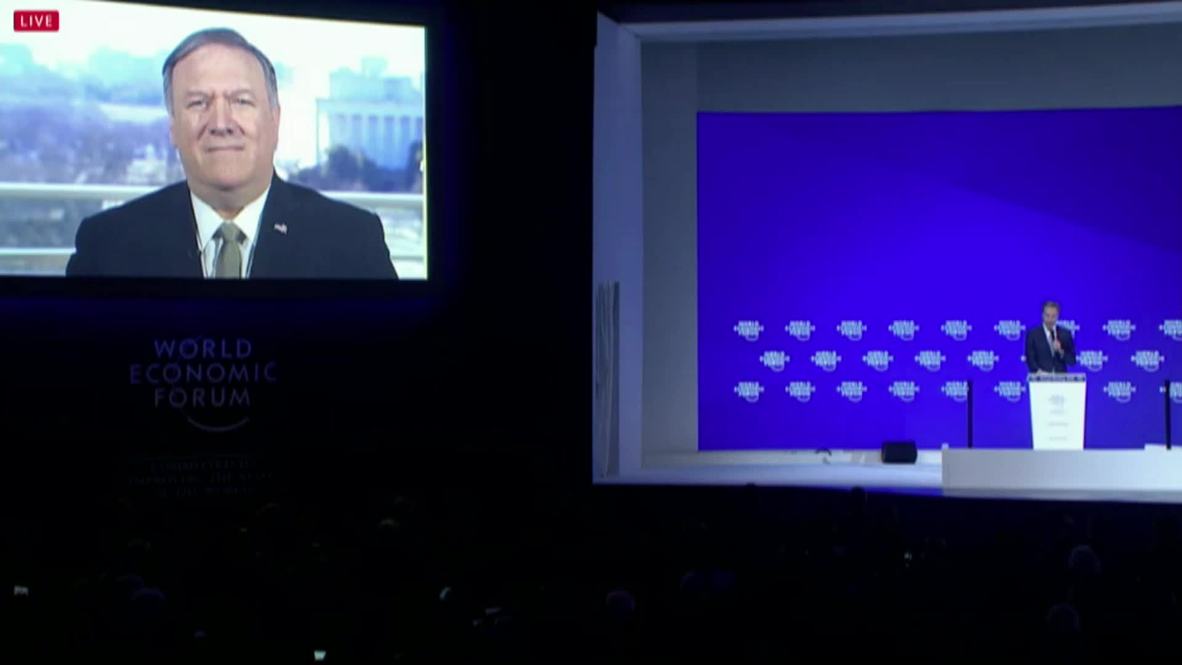 Switzerland: US ‘looking for Russia to change its behaviour’ - Pompeo to WEF
