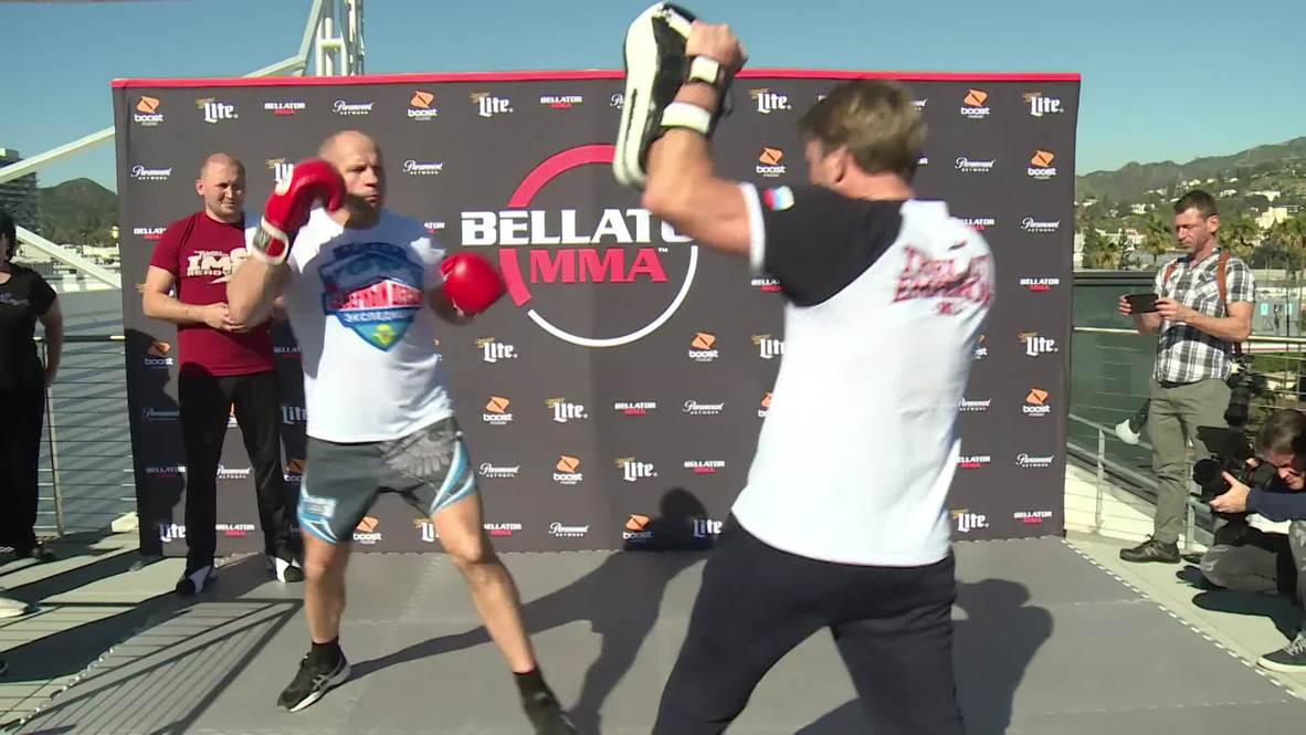 USA: Fedor and Bader work out in LA ahead of Bellator 214 showdown
