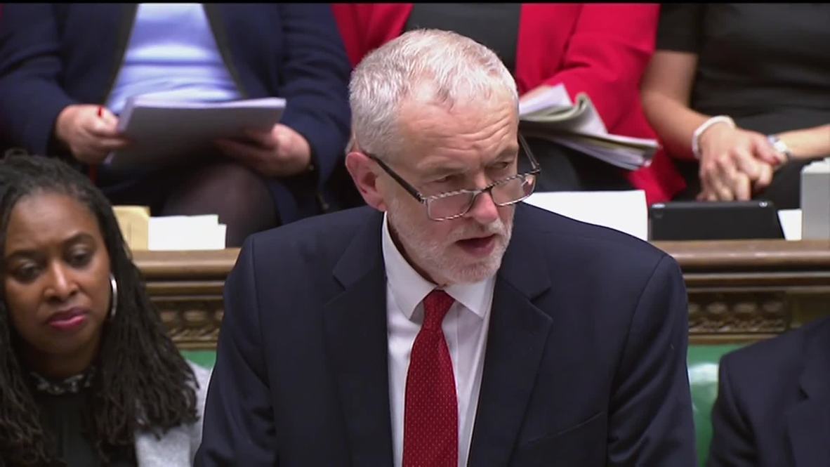 Reino Unido: "Es inevitable que retrasemos la salida" - Corbyn