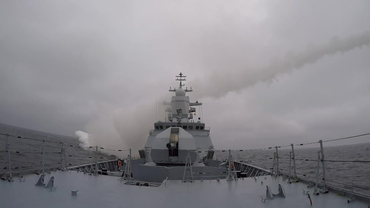 Russia: Corvette Stoikiy conducts missile launch during Baltic Sea drills