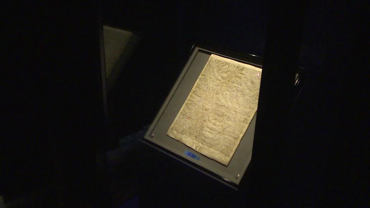 UK: Magna Carta returns to display at Salisbury Cathedral after theft attempt