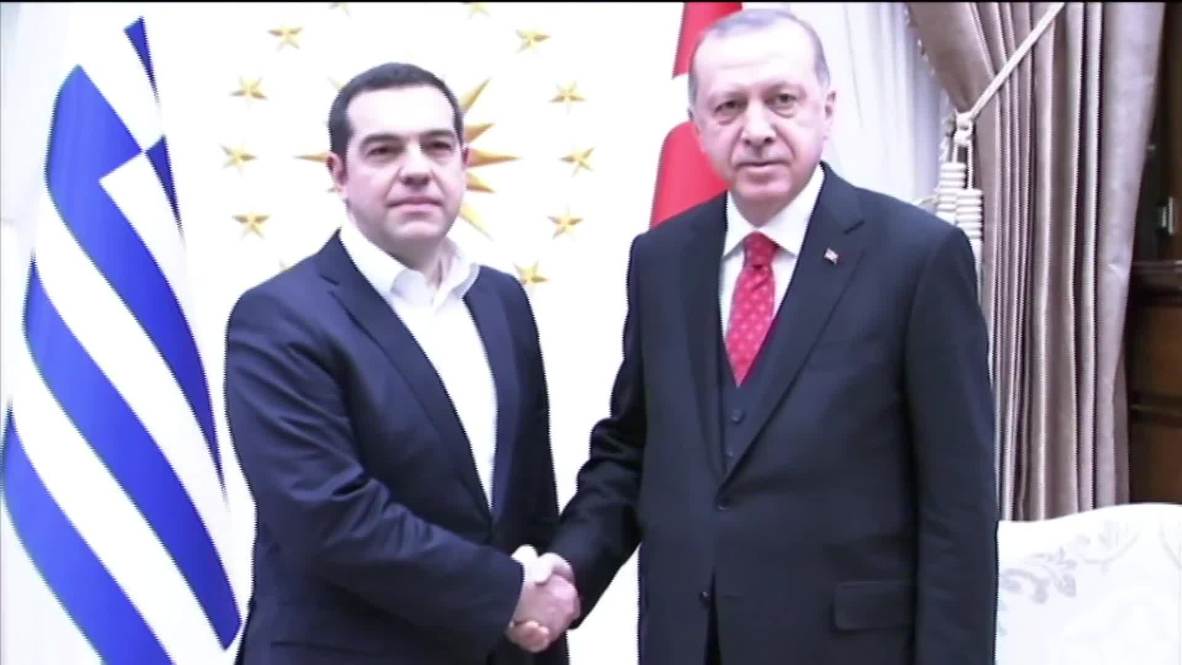 Turkey: President Erdogan welcomes Greek PM Tsipras to Ankara