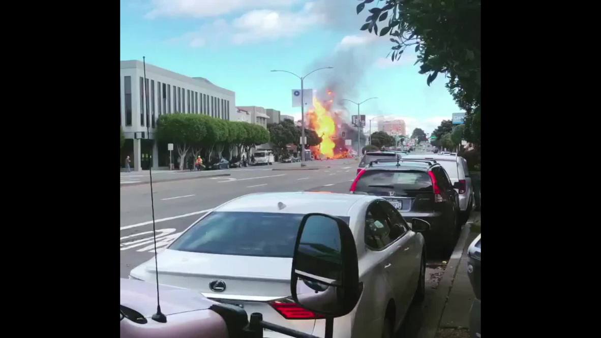 EE.UU.: Explosión de gas causa un incendio masivo en un edificio comercial de San Francisco