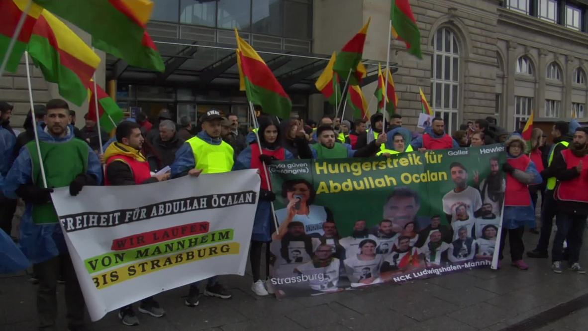 Germany: Strasbourg-bound Kurdish 'Long March' sets off from Mannheim
