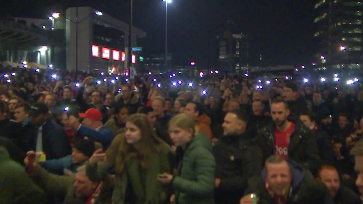 Netherlands: Ajax supporters go wild before UCL clash against Real Madrid