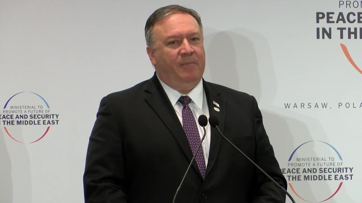 Poland: Pompeo calls for 'more sanctions, more pressure' on Iran