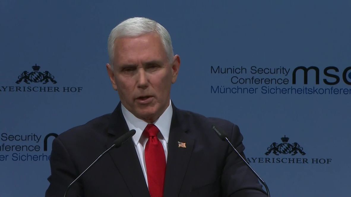 Germany: Pence reaffirms 'strong stance against North Stream 2' at MSC