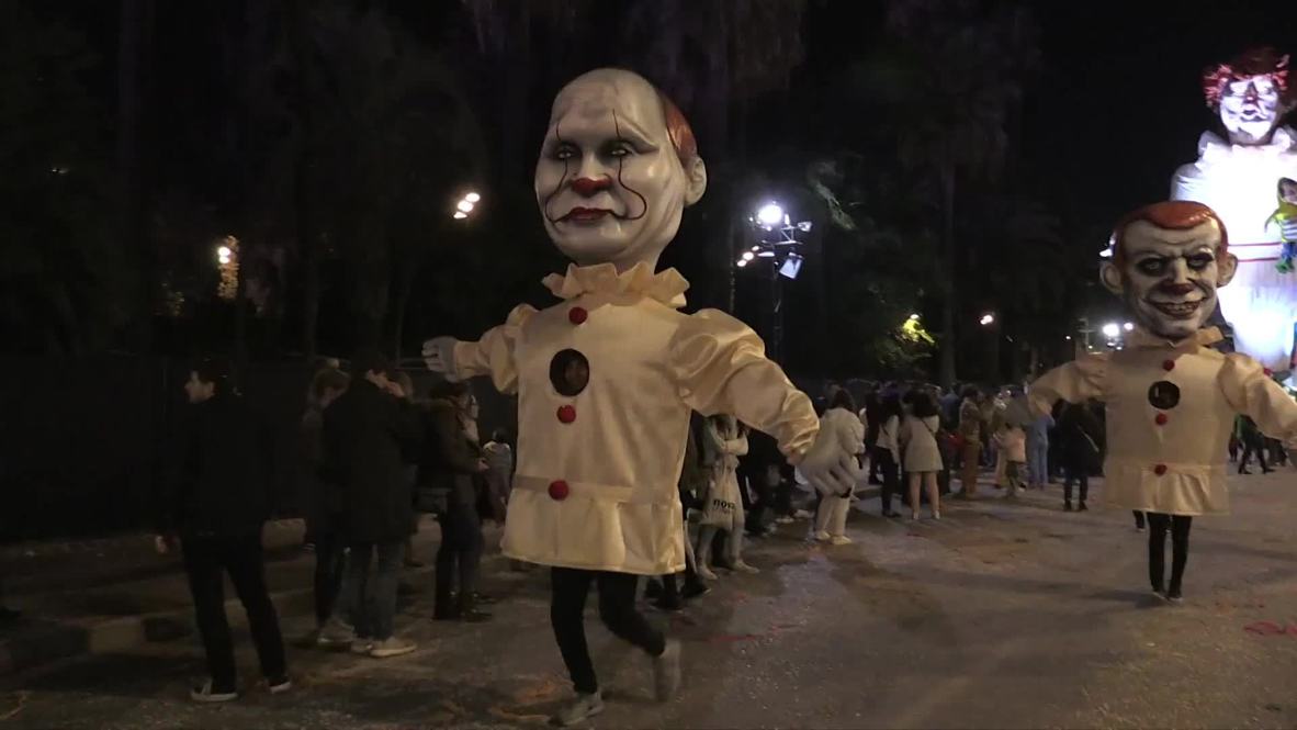 Francia: Globos gigantes de Trump, Putin y Merkel presentes en el Carnaval de Niza
