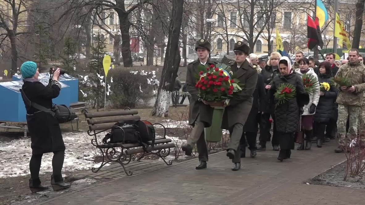 Ucrania: Rinden homenaje a los manifestantes fallecidos cinco años después de las protestas de Maidan