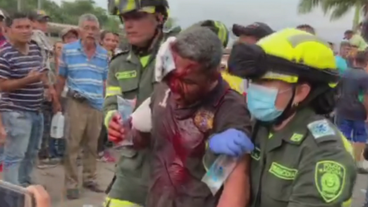 Colombia: Manifestantes heridos huyeron de los enfrentamientos fronterizos