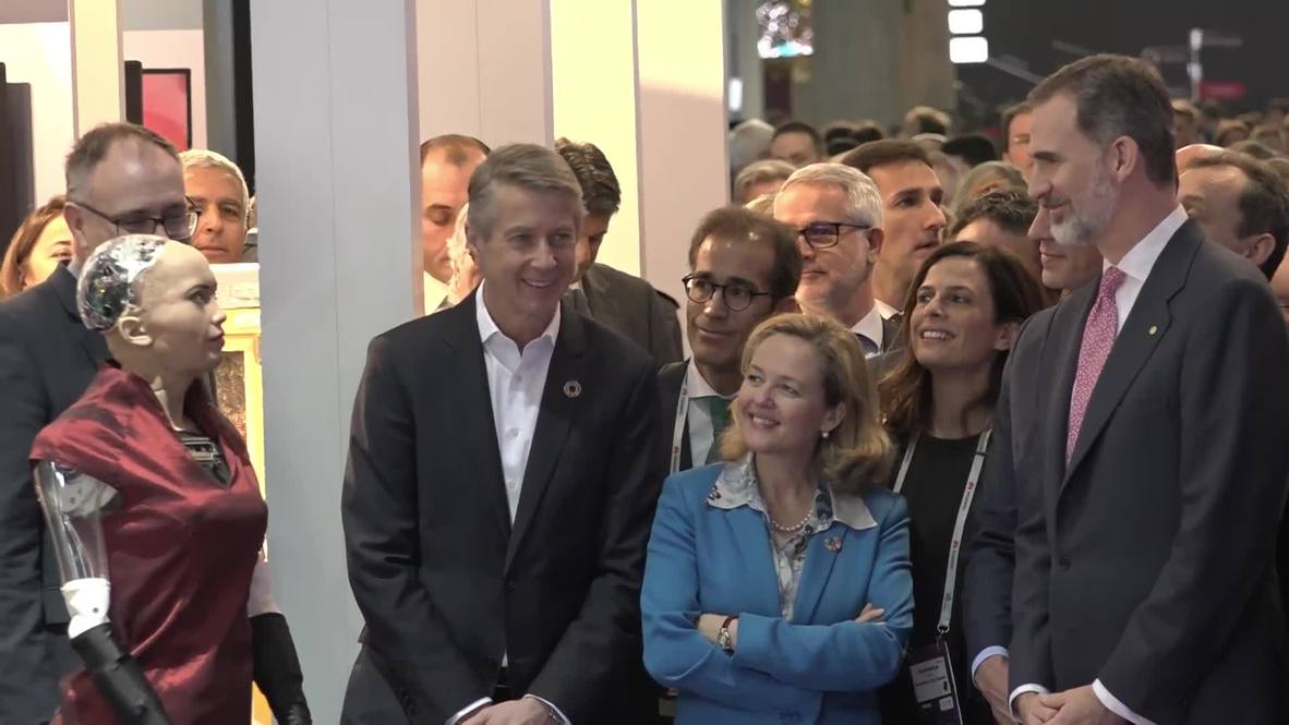 Spain: King Felipe VI attends Mobile World Congress as fair kicks off