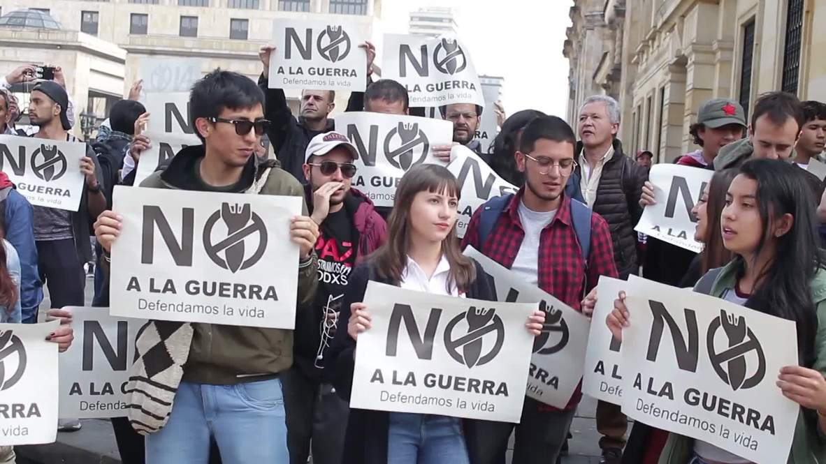 Colombia: Hundreds protest against 'Lima Group' meeting