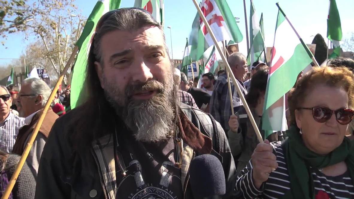 Spain: Unions protest against far-right party Vox on Day of Andalusia