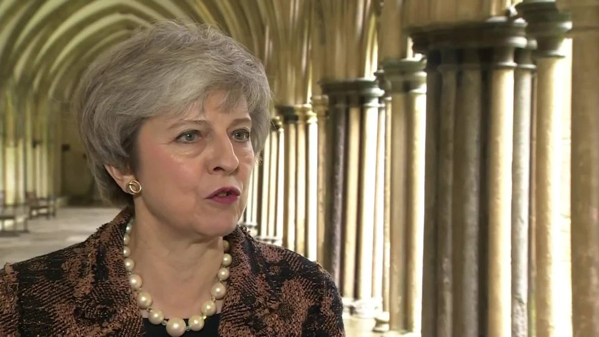UK: May hails Salisbury's 'spirit and resolve' a year on from Skripal incident