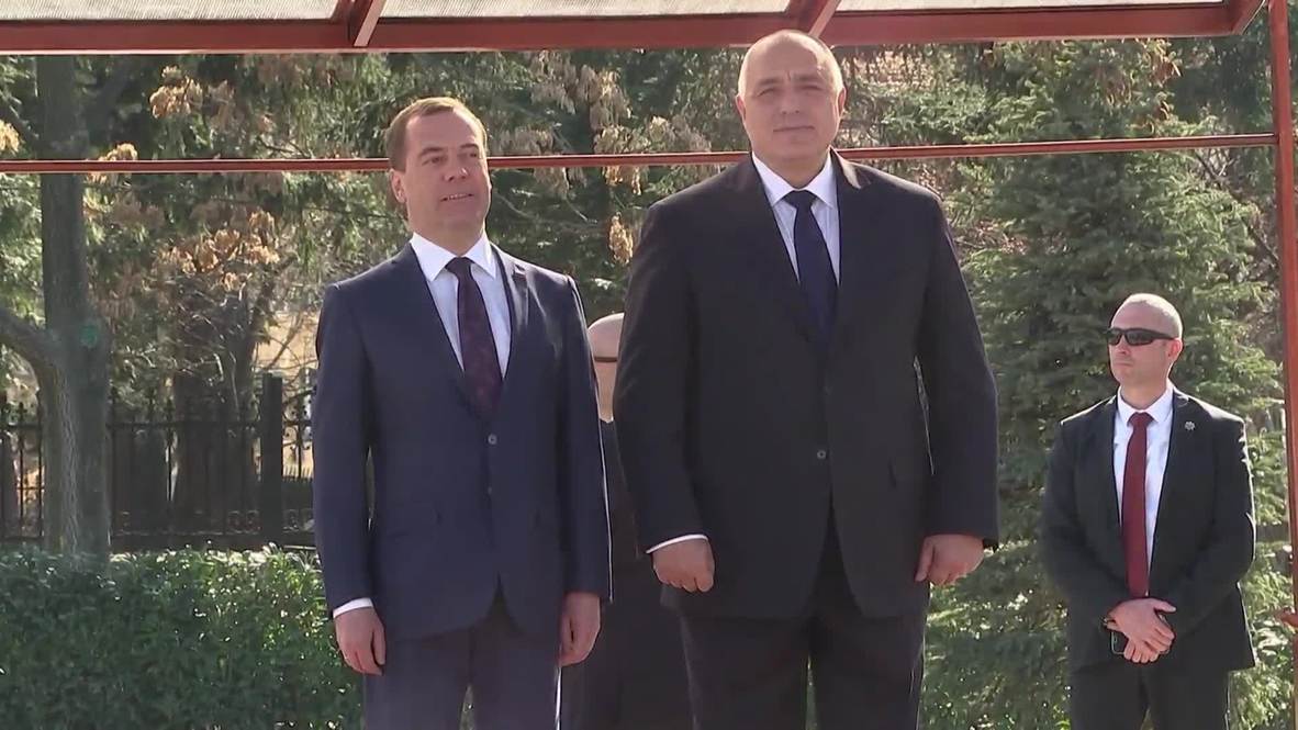 Bulgaria: Russian PM Medvedev arrives in Sofia for two-day visit