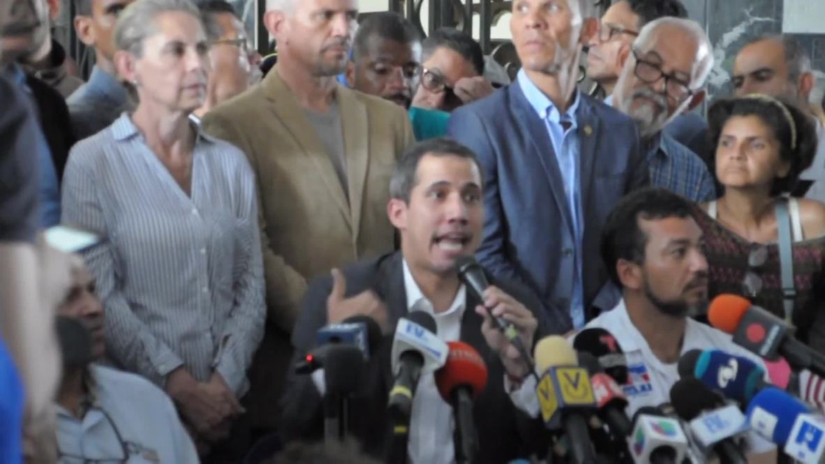 Venezuela: Guaido calls on public sector workers to strike at union meeting
