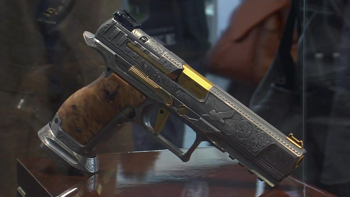 German company goes all guns blazin' with $40k golden Americana pistol