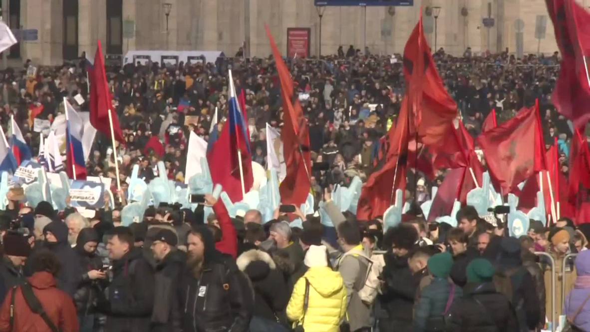 Россия: Митинг "за свободу интернета" прошел в центре Москвы