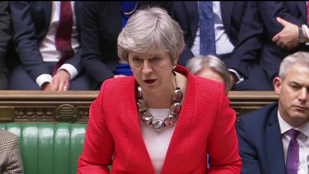 UK: May suffers another defeat as revised Brexit deal is voted down by Parliament