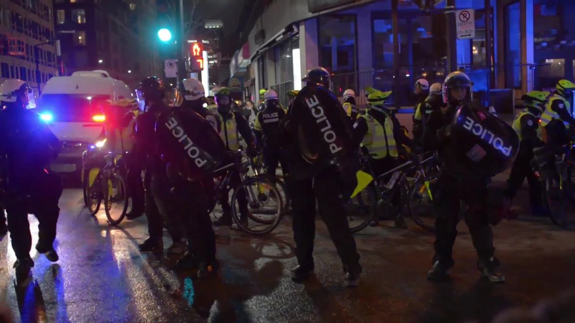 Canada: Clashes erupt at anti-police brutality protest in Montreal