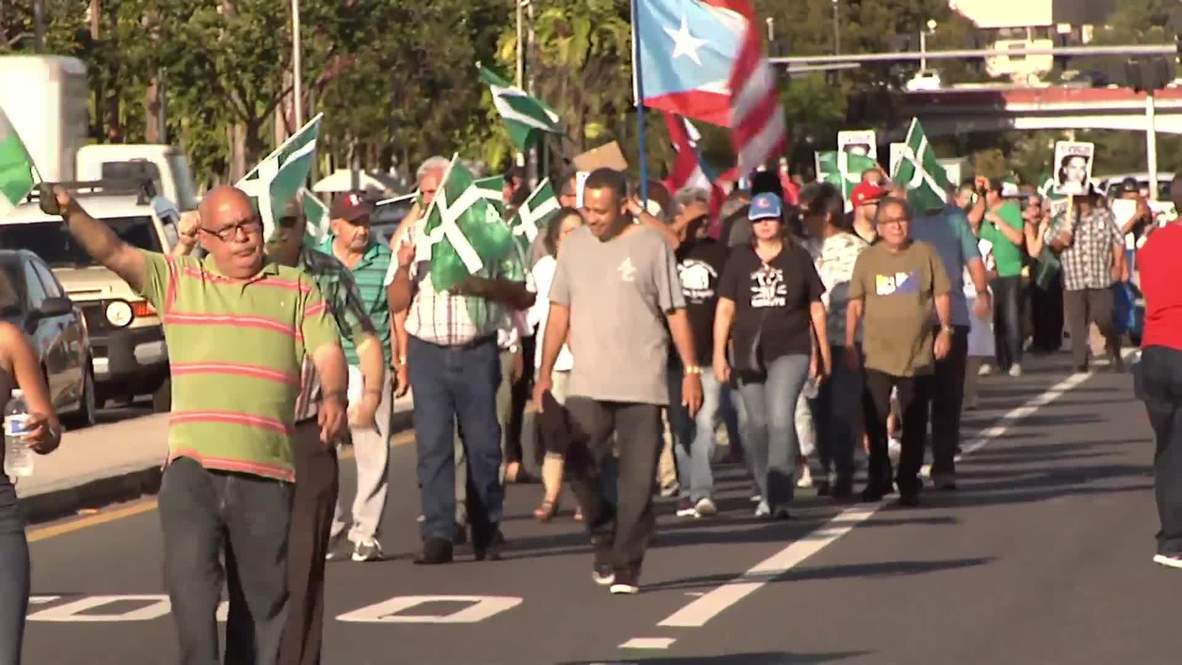 Puerto Rico: Pro-independence protest held as US delegation visits San Juan