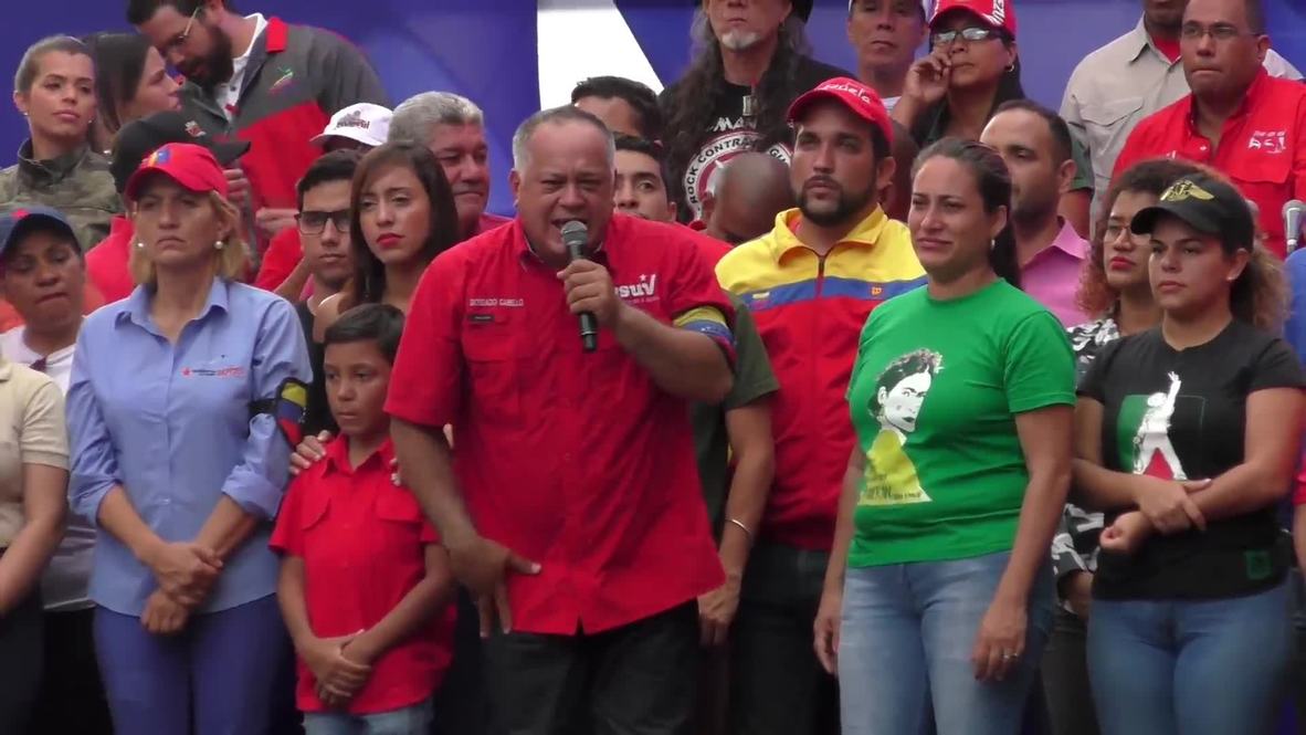 Venezuela: Partidarios del gobierno marchan en Caracas