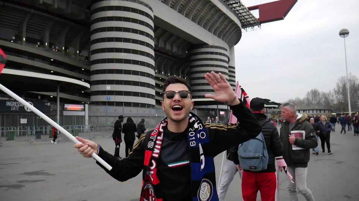 Italy: Milan derby draws big crowds