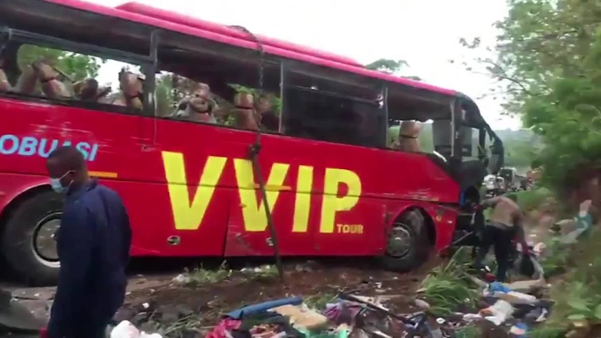 Ghana: At least 60 killed after two buses collide in Ampoma