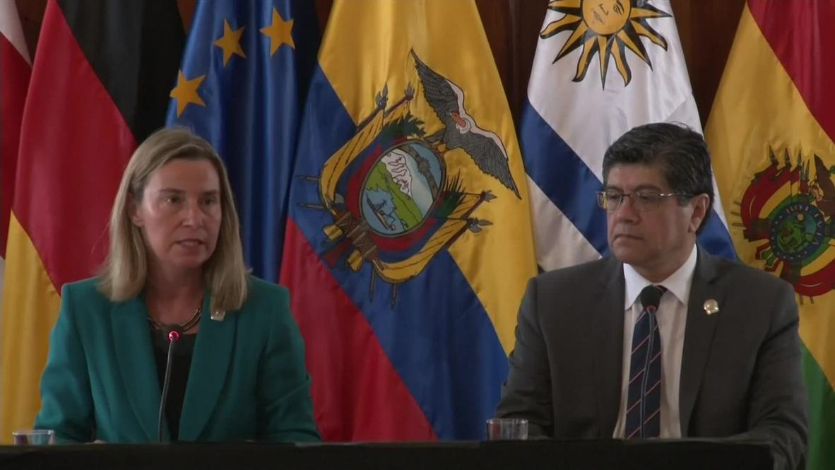 Ecuador: Mogherini lauds Latin American countries for hosting Venezuelan refugees