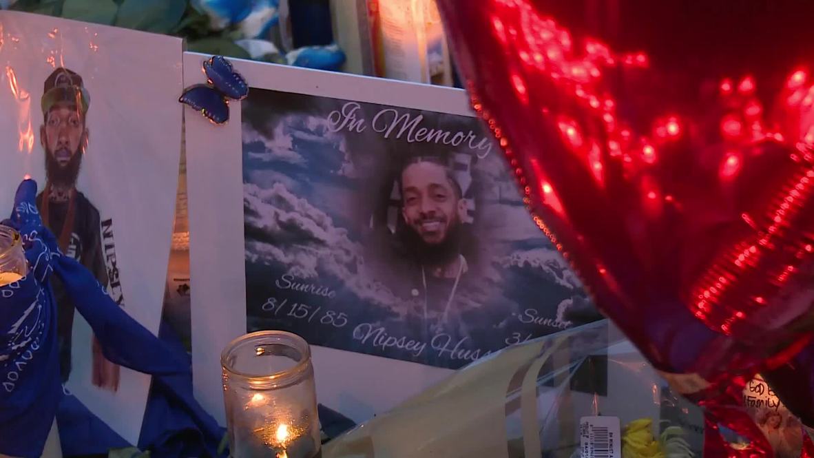 USA: Hundreds gather to mourn slain rapper Nipsey Hussle in LA