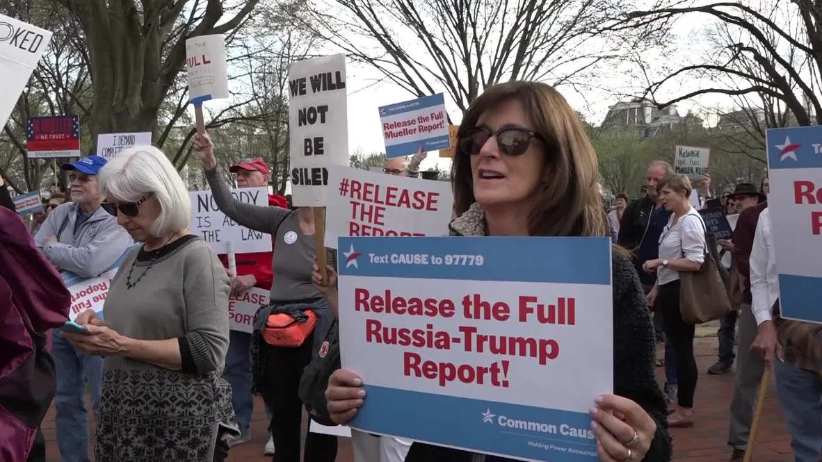 USA: Hundreds rally to demand release of Mueller report outside White House