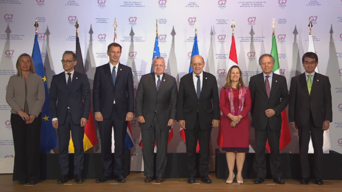 Francia: Ministros de asuntos exteriores del G7 llegan a Dinard