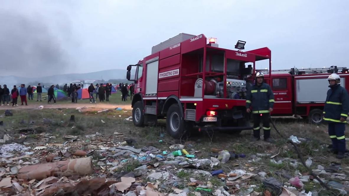 Greece: Refugees recoup after fierce fighting with police breaks out