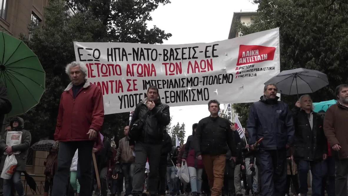 Greece: Anti-NATO protest reaches US Embassy as Alliance celebrates 70th anniversary