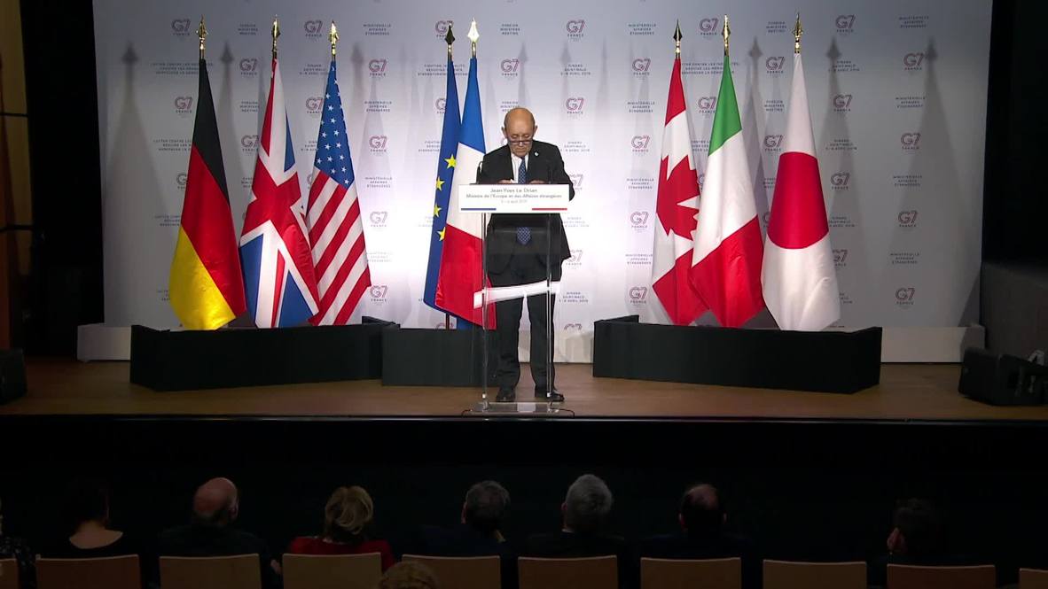 France: Le Drian calls on 'political solution' for Libya at G7 meeting closing