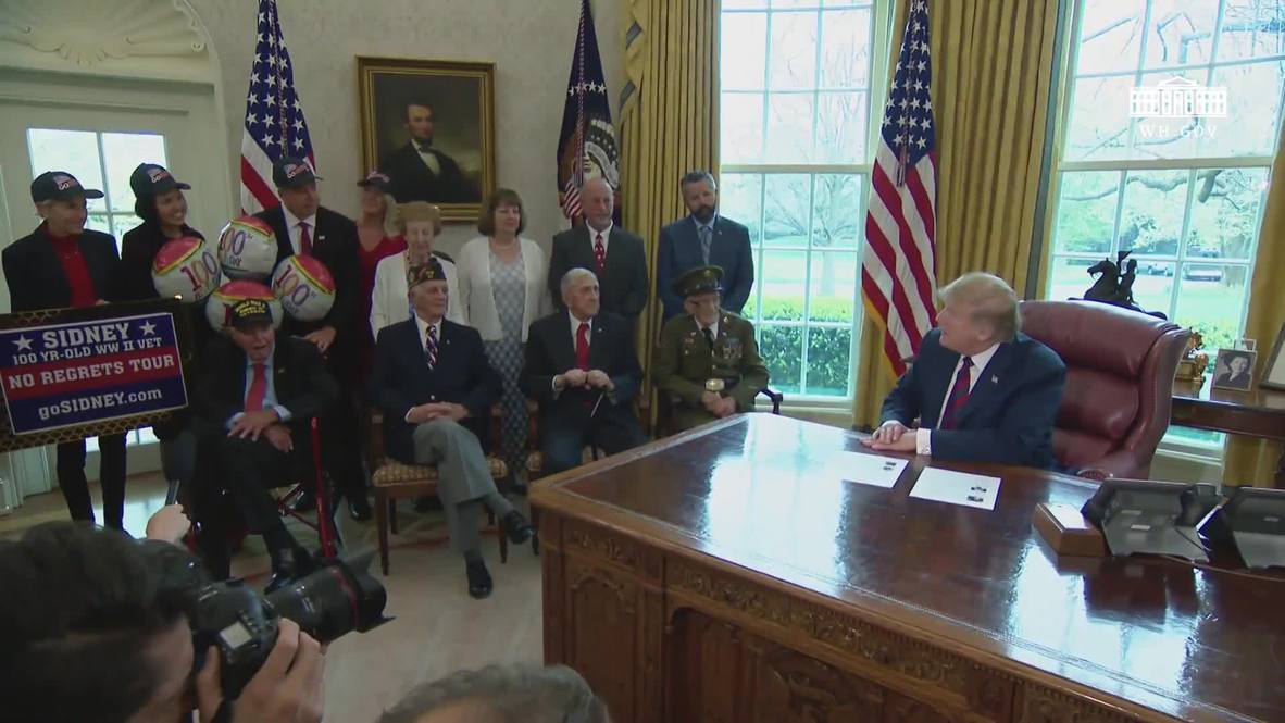 USA: Trump welcomes WWII veterans to the White House