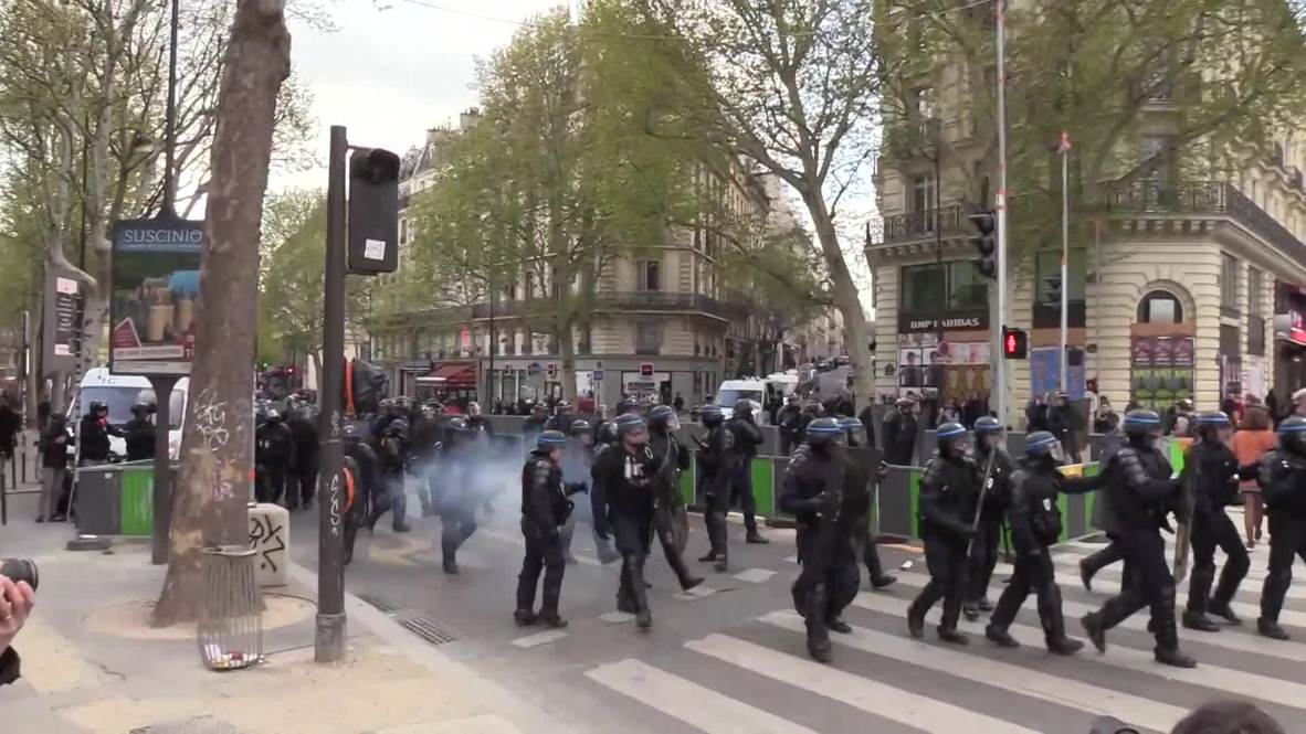 France: 'Yellow Vests' clash with police in protest against anti-rioting law