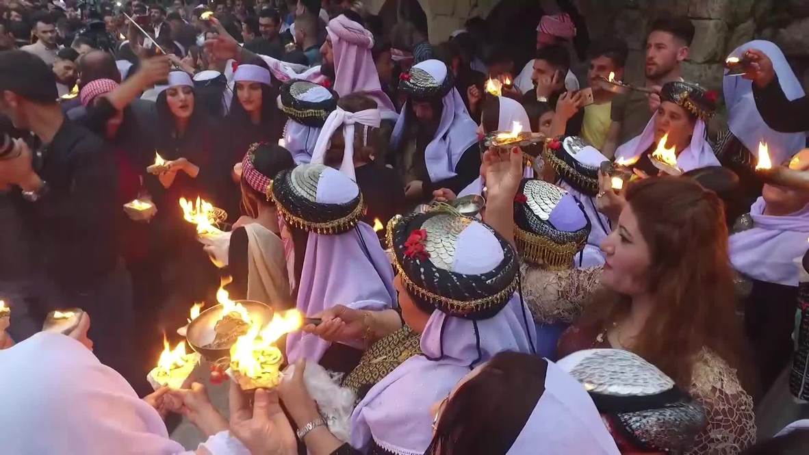 Iraq: Yazidis celebrate New Year in Lalish Temple