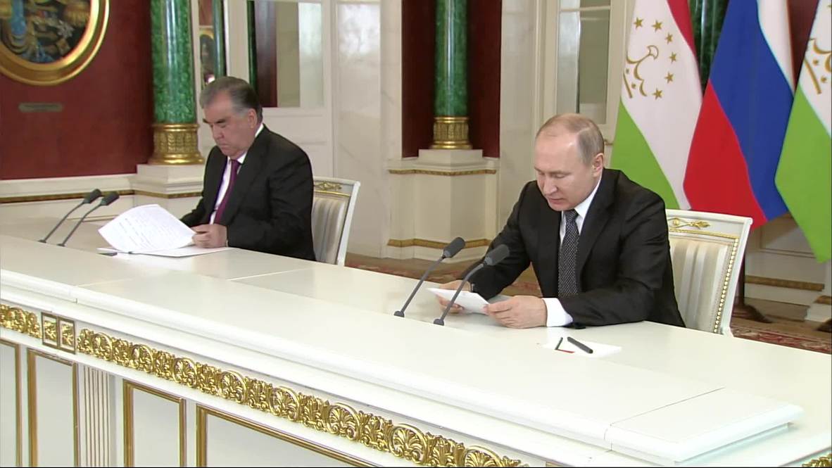 Russia: Putin and Tajik President Rahmon hold bilateral talks in Moscow
