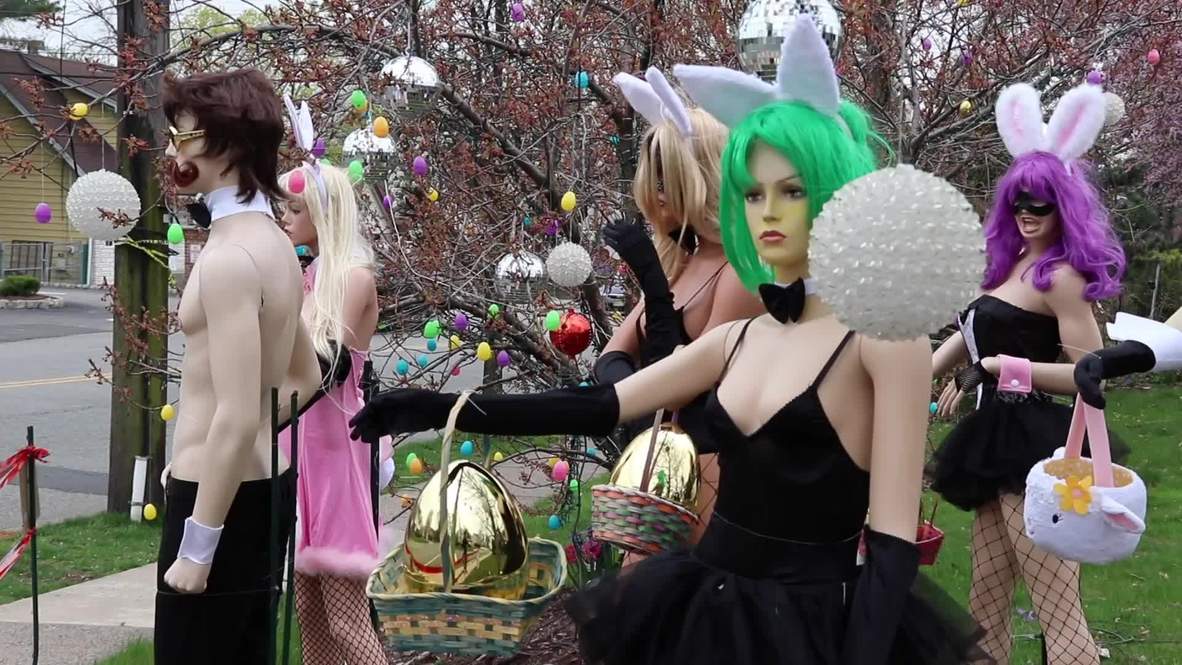 Easter-themed display of Playboy ‘bunnies’ raises eyebrows in New Jersey
