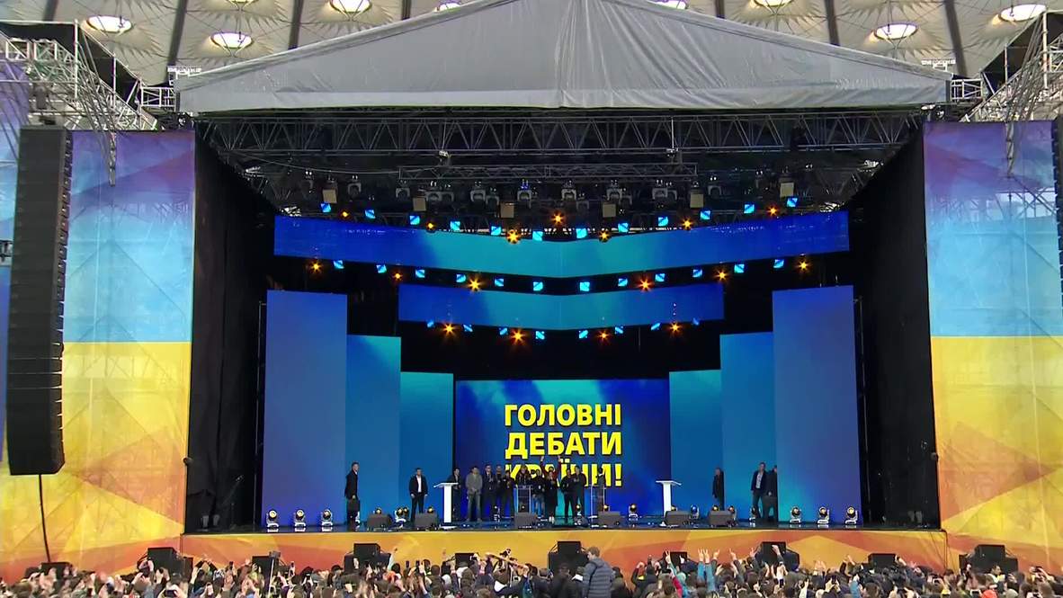 Ukraine: Debate between Poroshenko and Zelenskiy kicks off