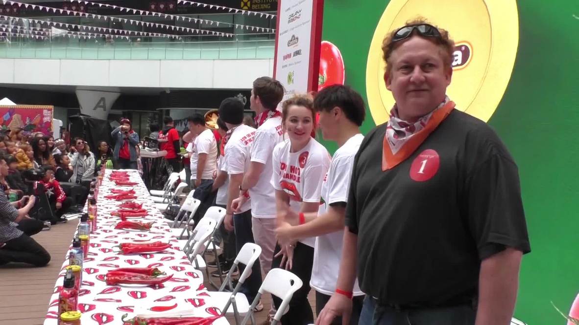 'Veni, vidi, vici'- Americano gana el concurso de chile picante Hot & Spicy de Pekín