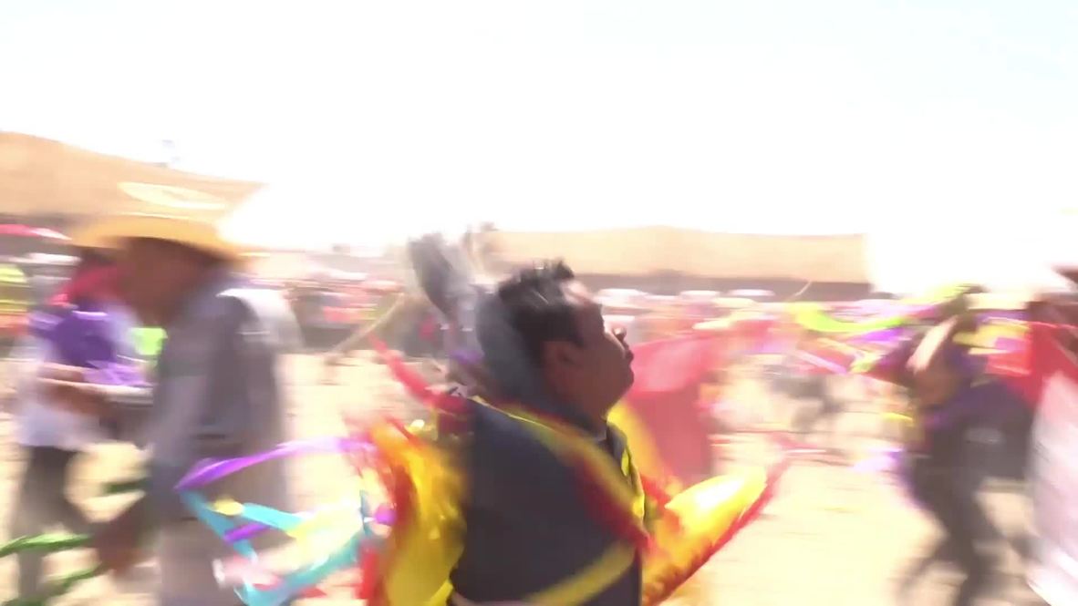 Mexicans crack the whip on EACH OTHER for Easter