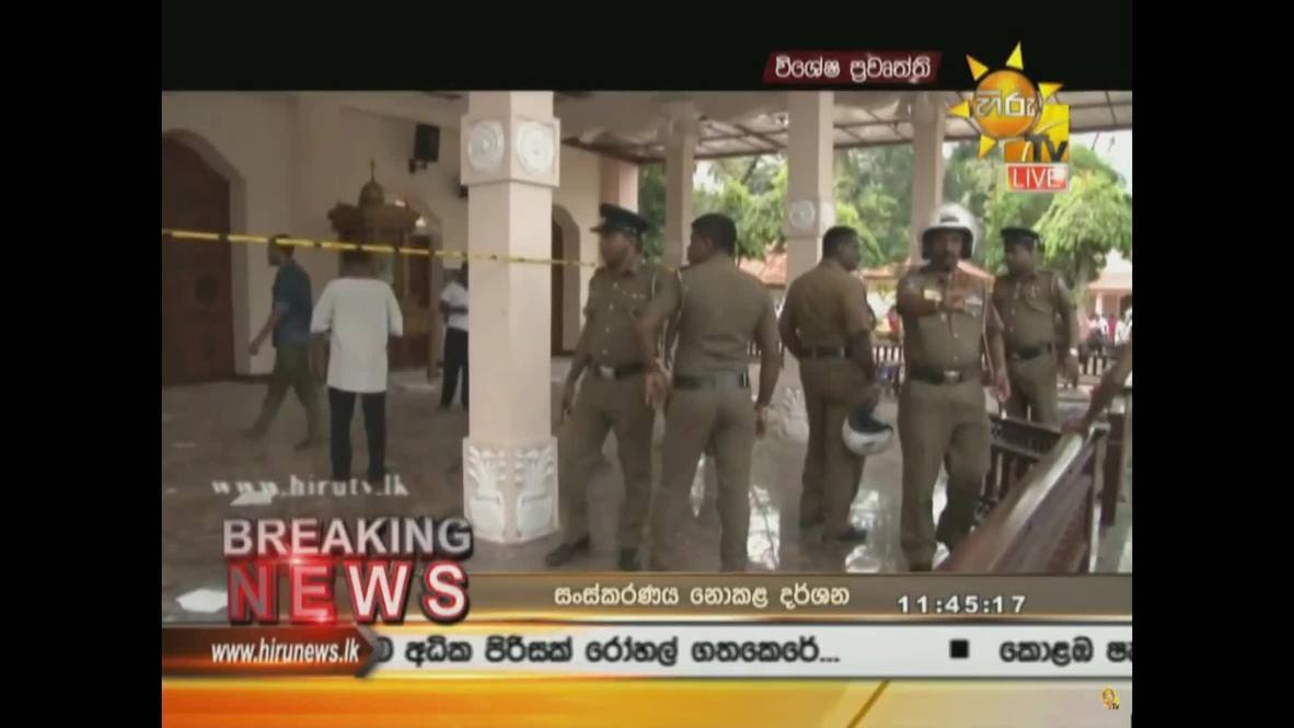 Sri Lanka: Security forces converge on bomb sites following Easter attacks