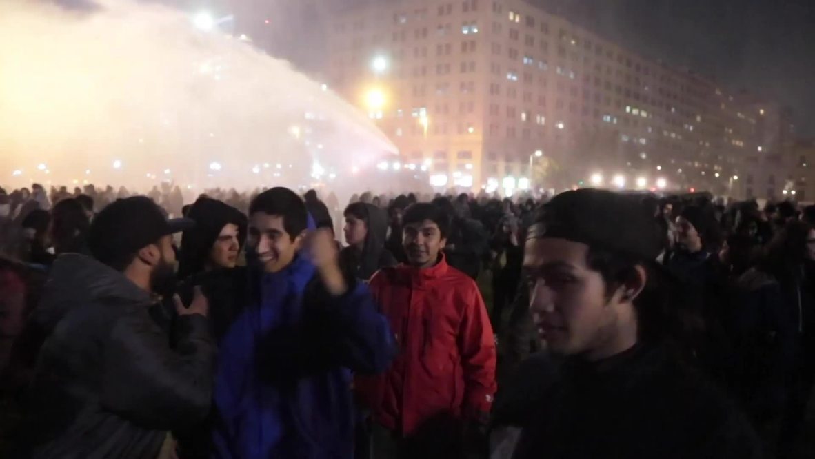 Chile: Varios detenidos durante protesta anti-TPP en Santiago