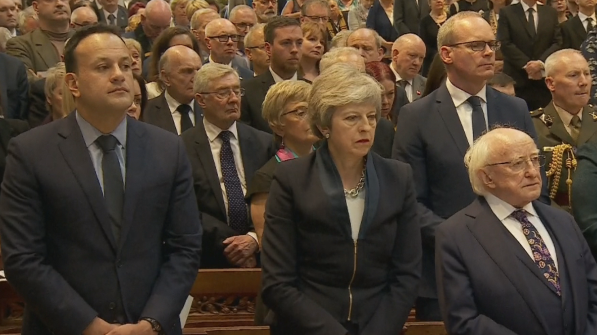 UK: Irish and British leaders attend funeral for slain journalist in Belfast