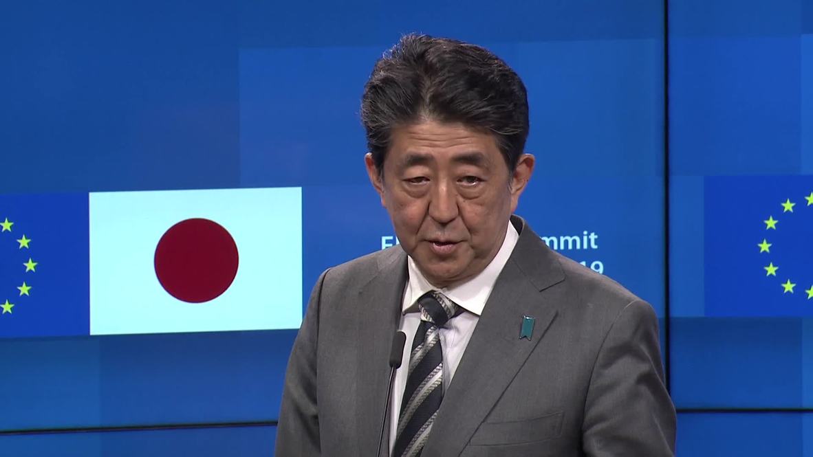 Belgium: No-deal Brexit must be avoided by 'all means' - Abe at Japan-EU meet