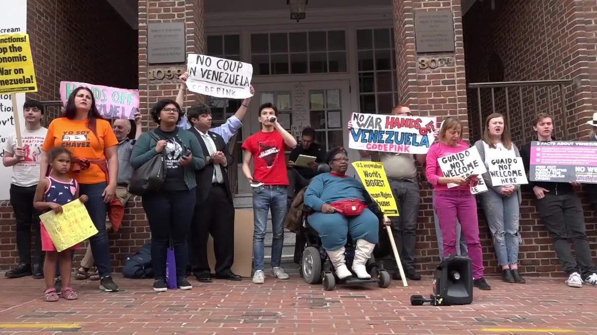 USA: DC activists continue to hold Venezuela Embassy to halt takeover